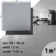 Mata ochronna inSPORTline Luxteko Flat 100x100x1,5 cm ∙ do ciężkich maszyn i hantli ∙ design drewno/marmur ∙ wysoka gęstość ∙ tłumi hałas - drewno - marmur