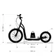 Hulajnoga inSPORTline Disparo V-Brake 20/16" ∙ pompowane koła ∙ hamulce v-brake ∙ nośność 100 kg ∙ regulowana kierownica 92-99 cm