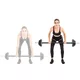 Sztanga fitness inSPORTline Pumpstar 2-20 kg ∙ Winylowe talerze ∙ Gryf 130 cm - OUTLET