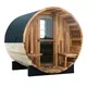 Fińska sauna beczkowa ogrodowa inSPORTline Viduor 400 ∙ drewno cedrowe ∙ piec 6 kW ∙ 4 osoby ∙ waga 420 kg