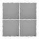 Mata fitness do ćwiczeń inSPORTline EVA40 200x200x1 cm ∙ modułowa z 4 części ∙ eva gęstość 40 kg/m³ ∙ wodoodporna - Szary