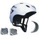 Kask snowboardowy Worker Trentino ∙ waga 365 g ∙ wentylacja Thermo Fit ∙ zdejmowane nauszniki - Szary z logo