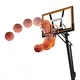 Rebounder / podajnik piłek na obręcz inSPORTline Returno ∙ regulowany kąt ∙ średnica 32 cm ∙ obrót 360° - Czarny
