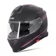 Kask motocyklowy szczękowy z blendą W-TEC Venero - Błyszczący biały