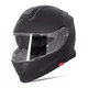 Kask motocyklowy szczękowy z blendą W-TEC Venero - Błyszczący biały